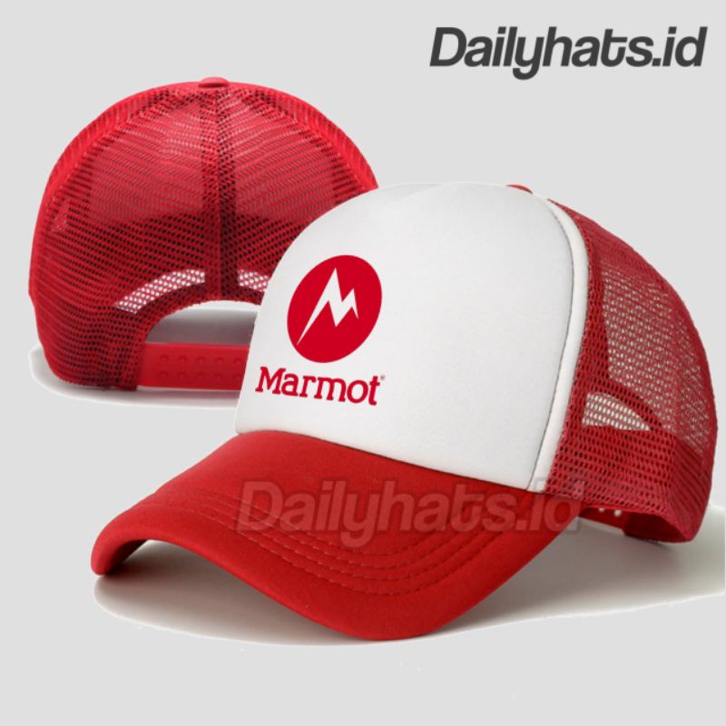 TOPI MARMOT OUTDOOR TRUCKER JARING