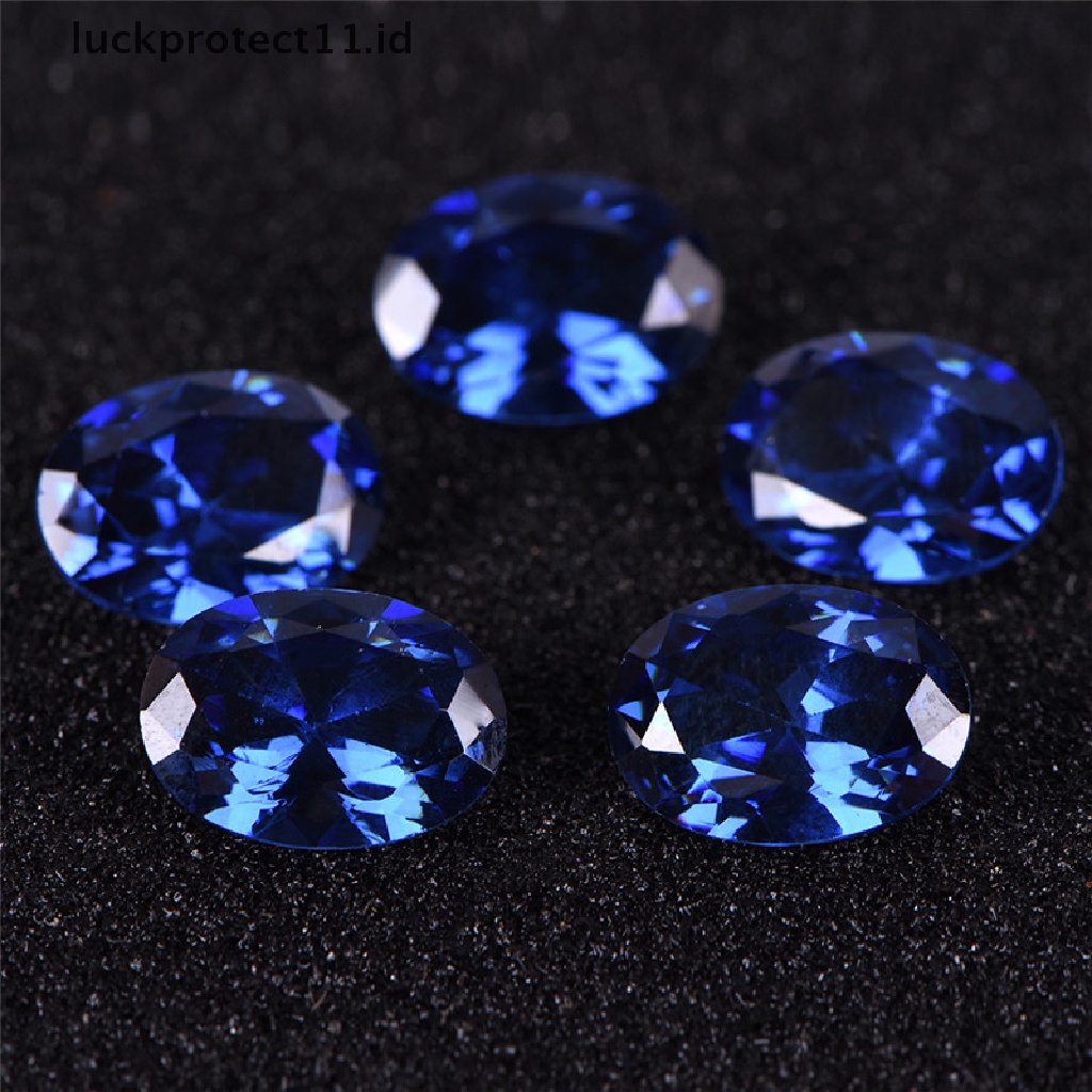 /Fashion Hot// Fashion// 10x14mm Permata Bentuk Oval Zirkon Perhiasan Batu Permata Longgar Alami Hadiah Handmade.