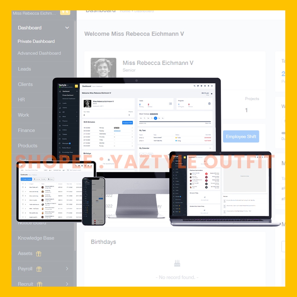 Software Manajemen Proyek, Software HRD & Software CRM