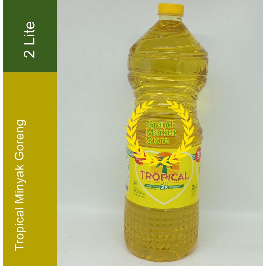

Tropical Minyak Goreng Botol 2 liter 2000ml 2000 ml 2 Kali Penyaringan