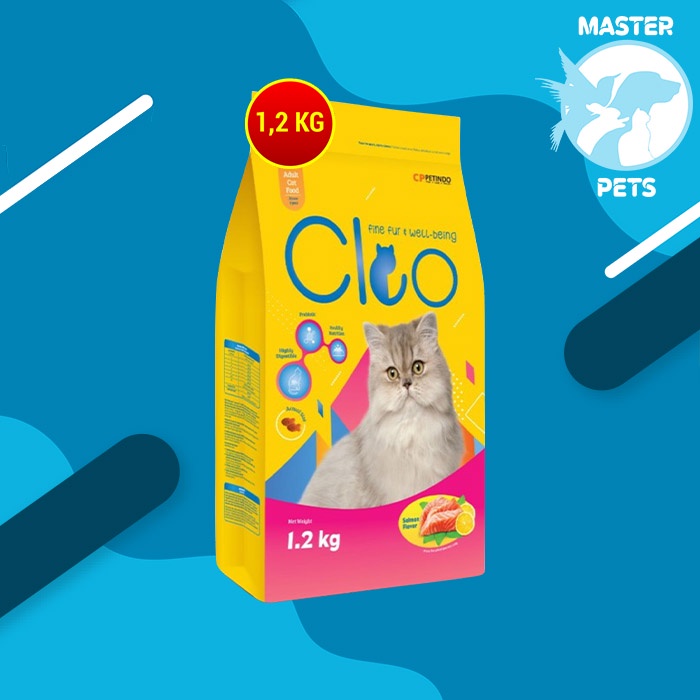 Cat Food adult CLEO salmon 1.2 kg makanan kucing murah