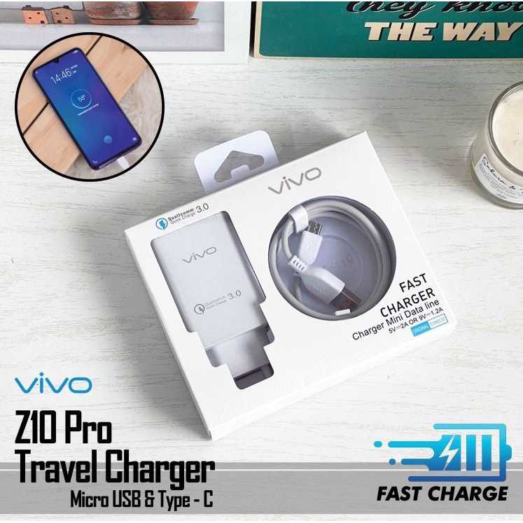 CHARGER VIVO FAST CHARGING Z1 PRO MICRO USB FAST CHARGER ORIGINAL