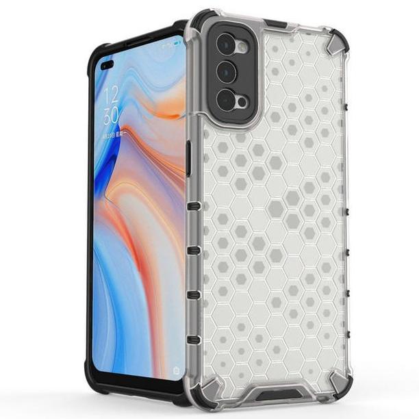 Case Kesing Oppo Reno 4 / Reno 4 Pro Indonesia Soft Case Rugged Armor Honeycomb