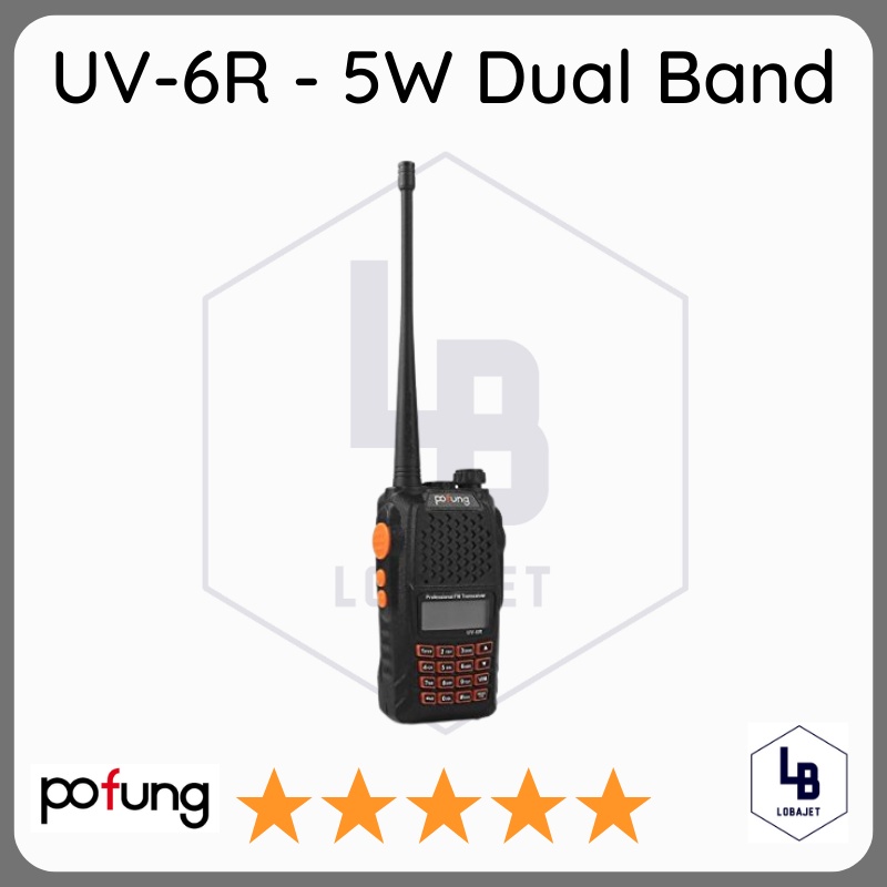 Radio Walkie Handy Talky HT BAOFENG POFUNG Dual Band 7W UV-6R