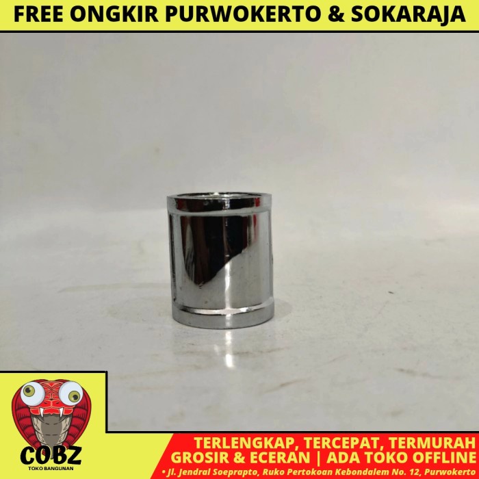 T-73 SOK DRAT DALAM SOCK SOCKET SAMBUNGAN PIPA 1/2 CHROME