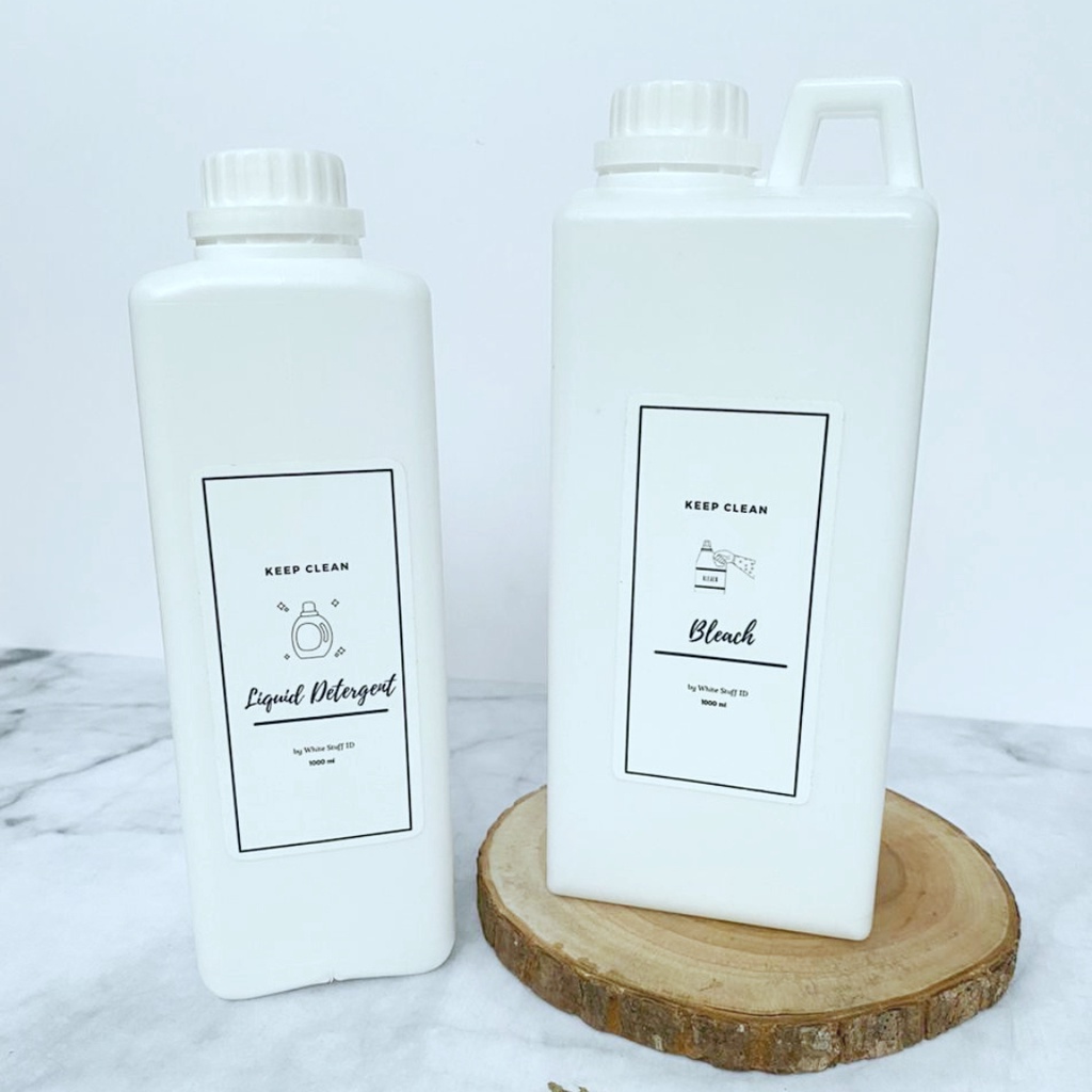 Refill Botol Sabun Jerigen Jerrycan untuk Laundry Room, Bathroom, Kitchen &amp; Cleaning Bottle Organizers