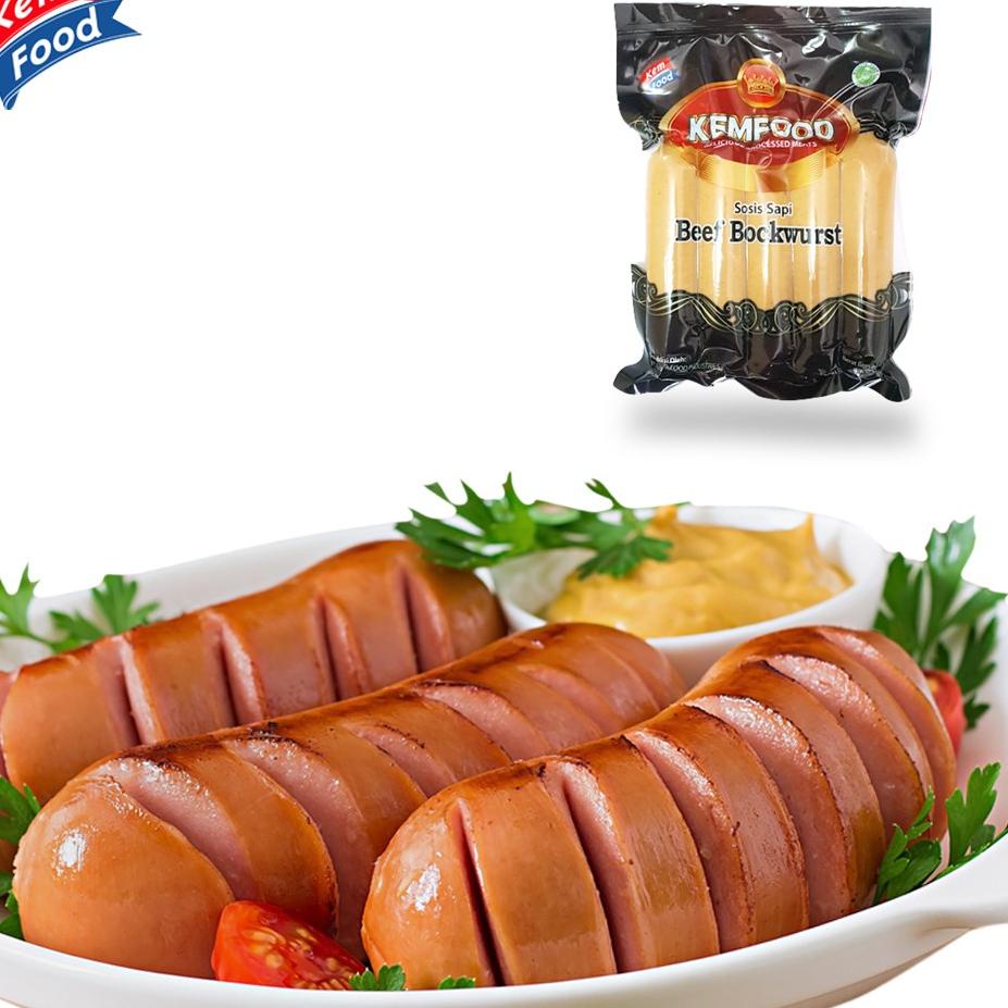 

[PRODUK NDDU0] Kemfood Beef Bockwurst - Sosis Sapi 340 gr EDT