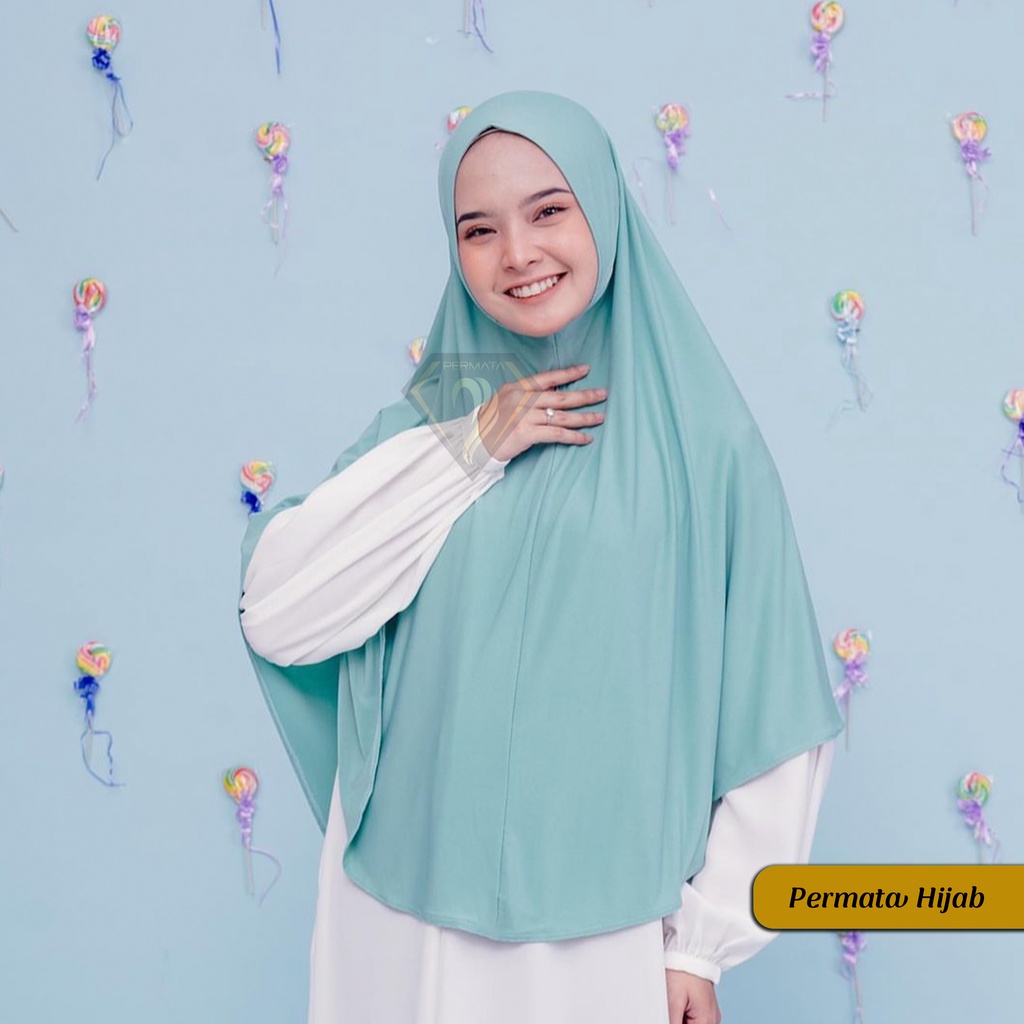 Bergo Hamidah Non Pet Jumbo Jersey XL