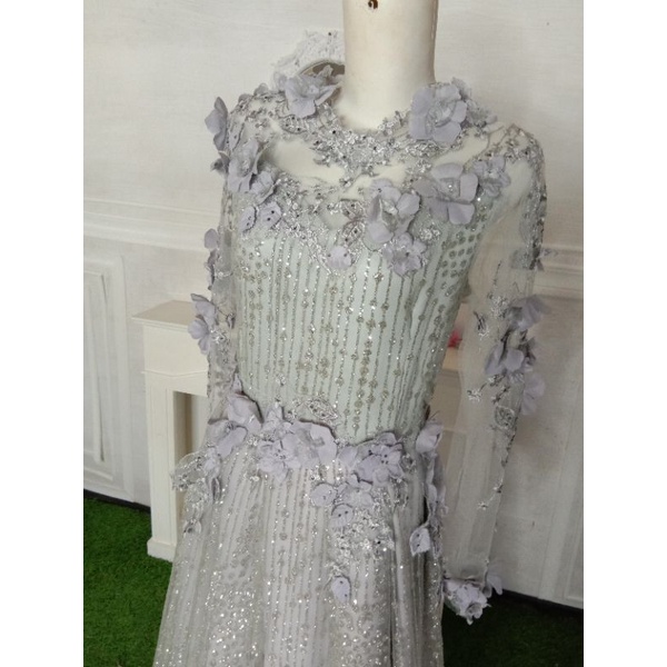 Gaun Silver Sugar Candy_Gaun Nikah_Gaun Pesta