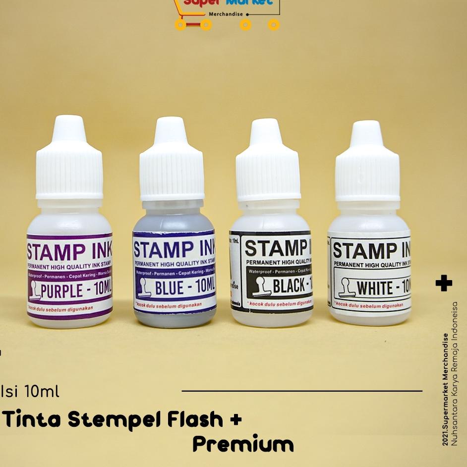 

Ready Stock Tinta Stempel Permanen 10ml / Tinta Stempel Plastik 10 ML Anti Luntur ゲ