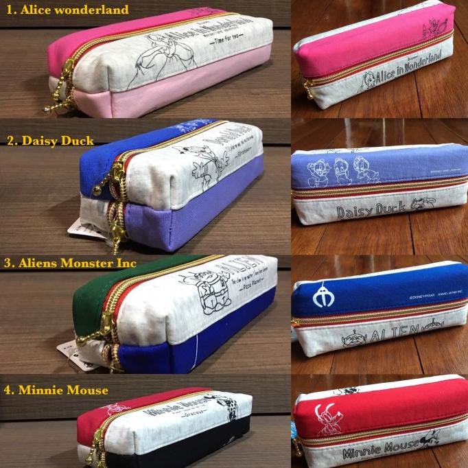 

DISNEY KAMIO flip zip 2 room pencil case JAPAN SUPER PROMO 957