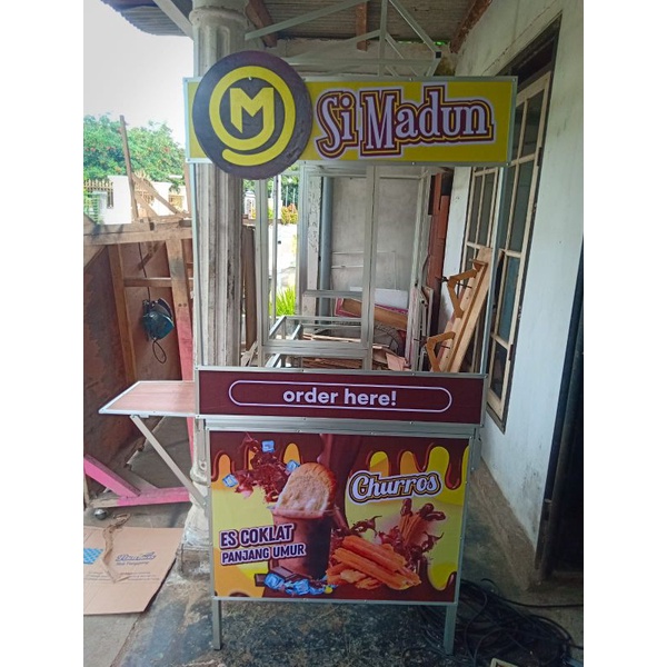 80X40 BOOTH PORTABLE MEJA JUALAN ROMBONG LIPAT