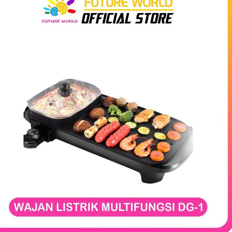 Sale Wajan Penggoreng Kukus Hotpot Bbq 2In1 Elektrik Shabu Steampot Suki Grill Listrik Panci listrik
