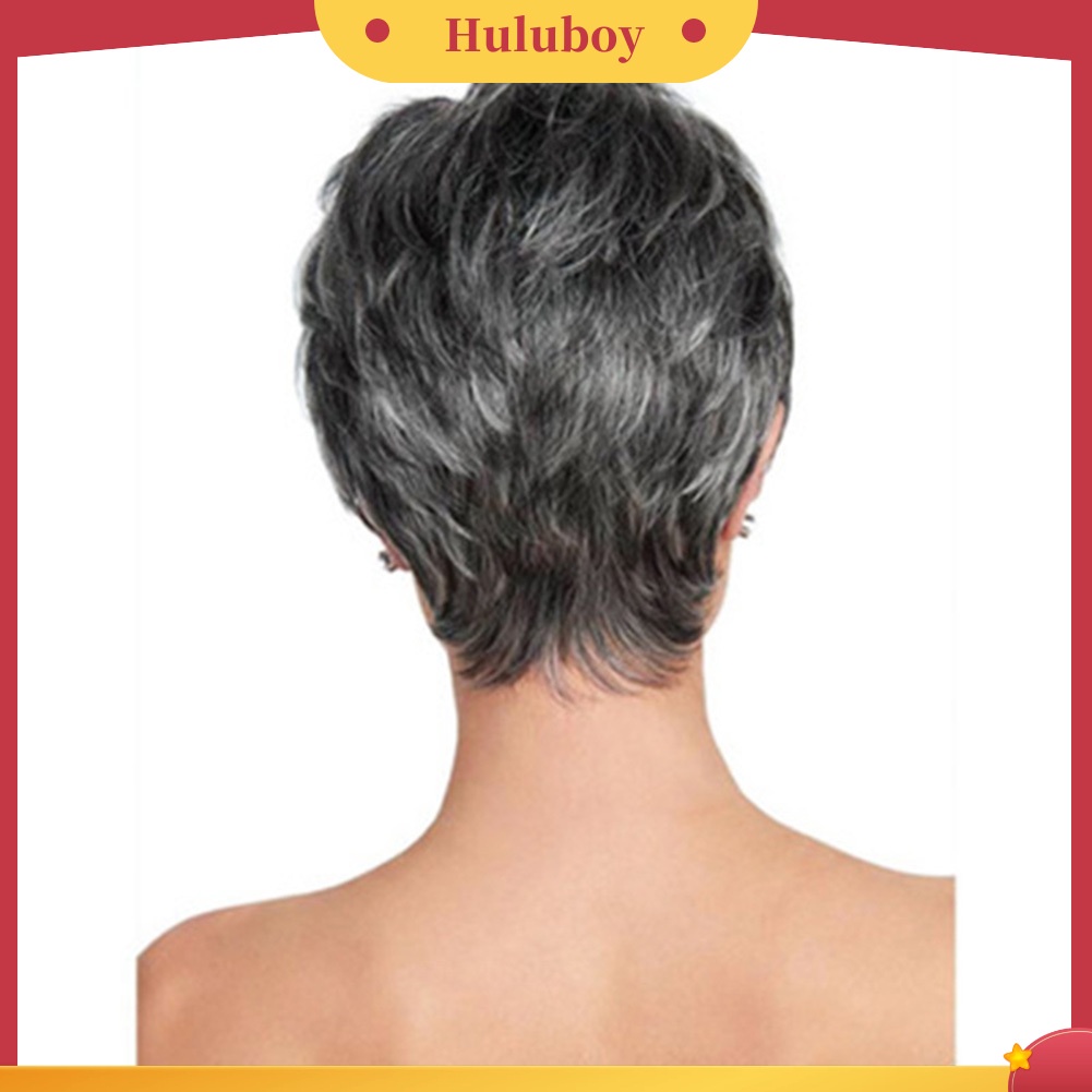 Wig Rambut Pendek Keriting Warna Gradasi Untuk Wanita