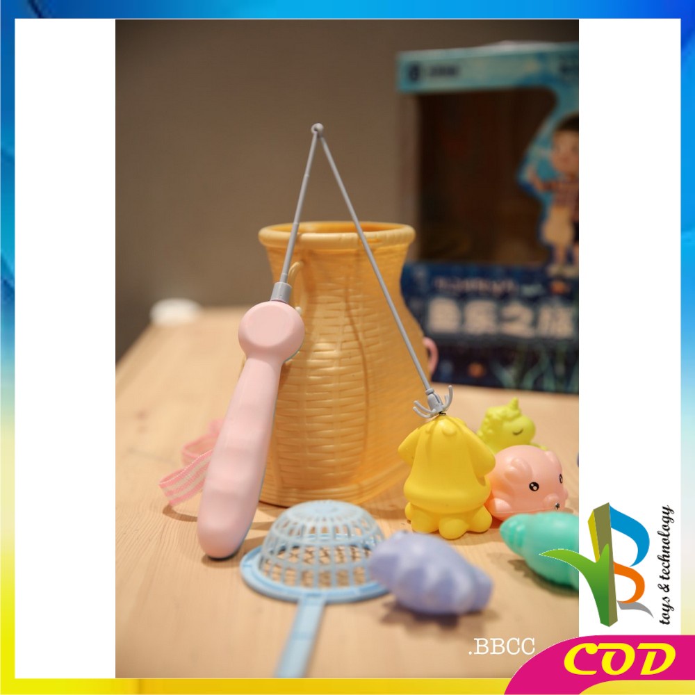 RB-M209 Mainan Anak Pancing Ikan Magnet Pretend Play Fishing Game Pancingan Ikan Mainan Anak / Maenan Anak Kolam Ikan