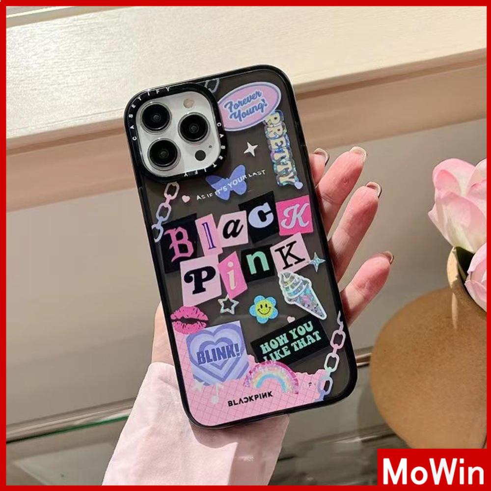 For iPhone 14 Pro Max iPhone Case Thickened TPU Soft Case Clear Case Shockproof Protection Camera Pink Black Cute Style Compatible For iPhone 13 Pro Max 12 Pro Max 11 xr 7Plus