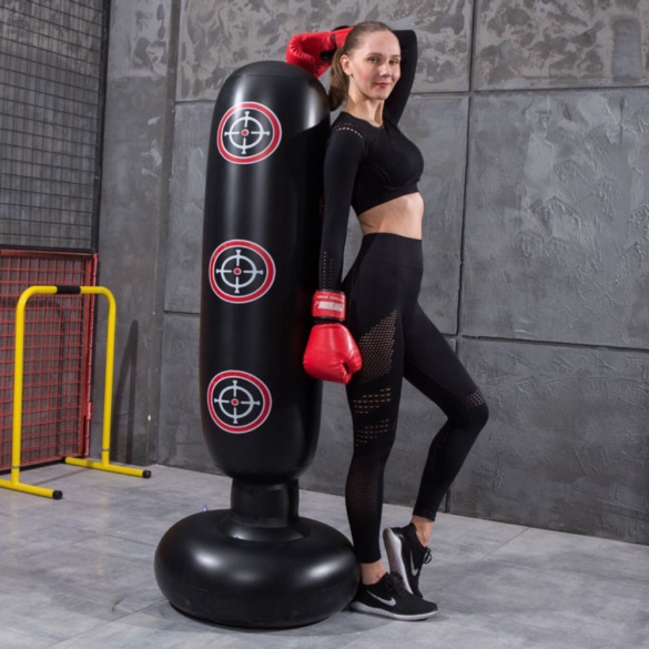 

Unik Tiang Samsak Tinju Boxing Punch Target Inflatable 1.6 Meter - Black Berkualitas