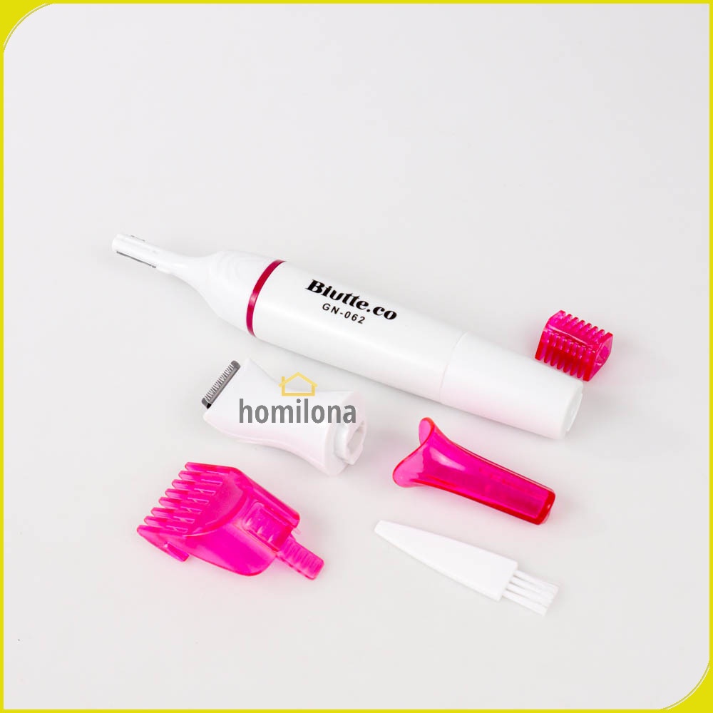 Biutte.co 5 in 1 Trimmer Shaver Pencukur Bulu Tubuh Elektrik Personal Care GN-062 White