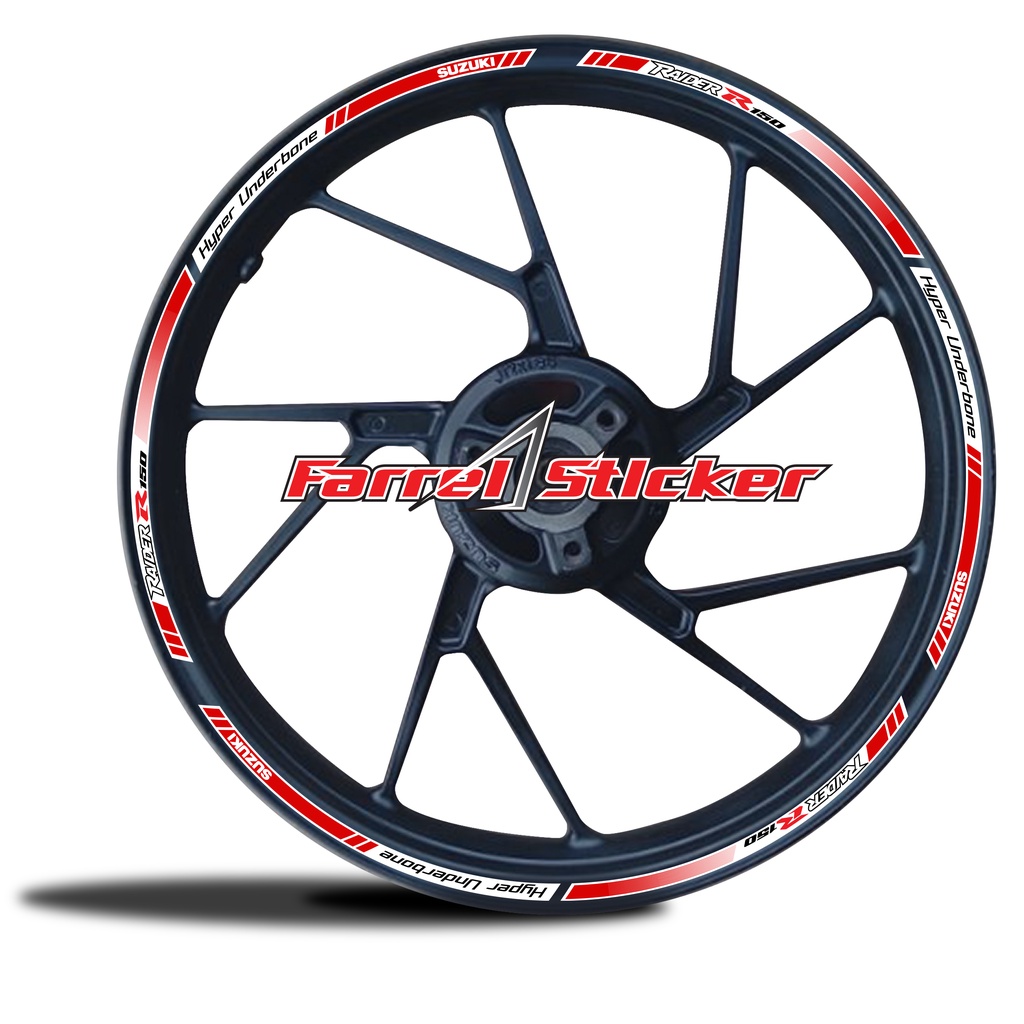 STICKER RIM VELG RAIDER STIKER VELK SUZUKI SATRIA FU 150