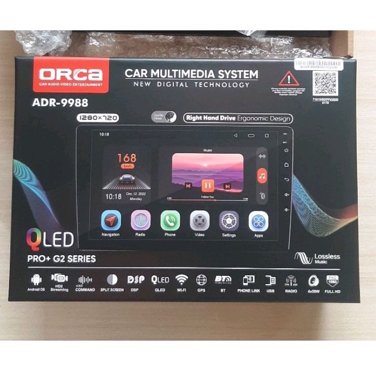 Head Unit Android 9&quot; Suzuki SX4 / X-OVER Android ORCA PRO G2 QLED RAM 6GB + ROM 128GB