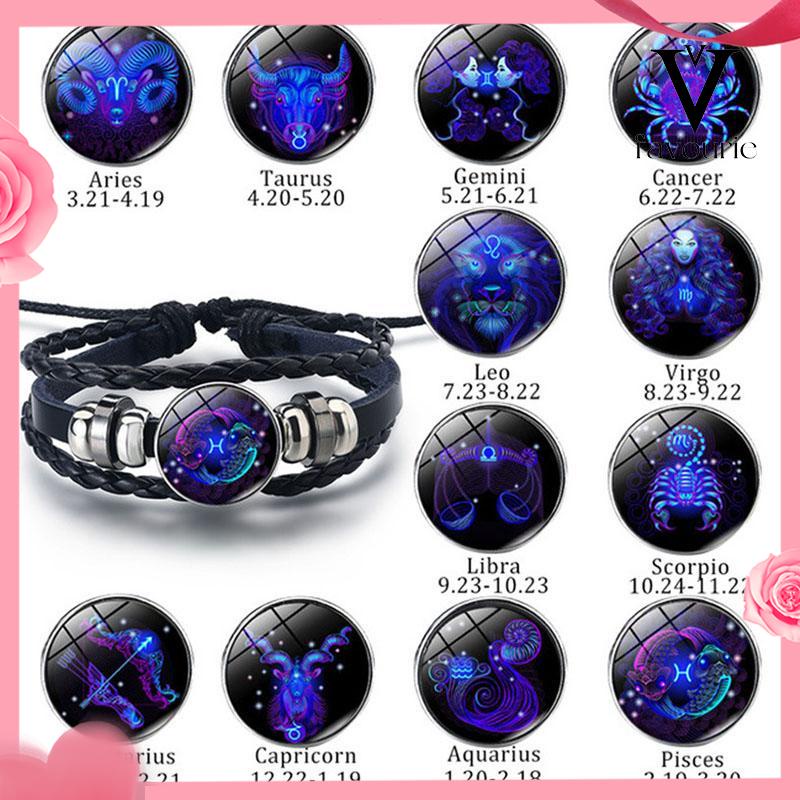 CODGelang konstelasi Gelang Zodiak Import Gelang Manik-manik Batu-FA