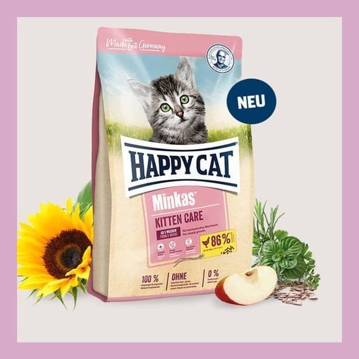 GOSEND GRAB HAPPY CAT MINKAS KITTEN CARE makanan kering anak kucing 10kg happycat