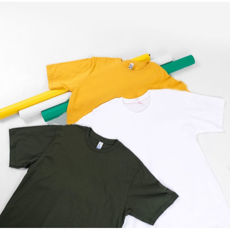 Kaos Polos Cotton Combed Premium REGULER FIT Basic Unisex Pria Wanita