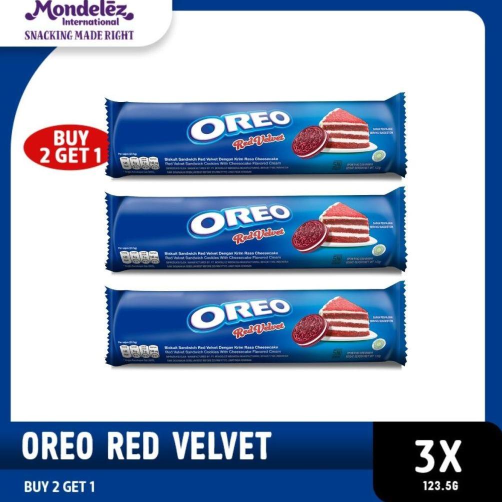 

30% OFF Oreo Red Velvet 123.5gr - Triple Pack nzu36