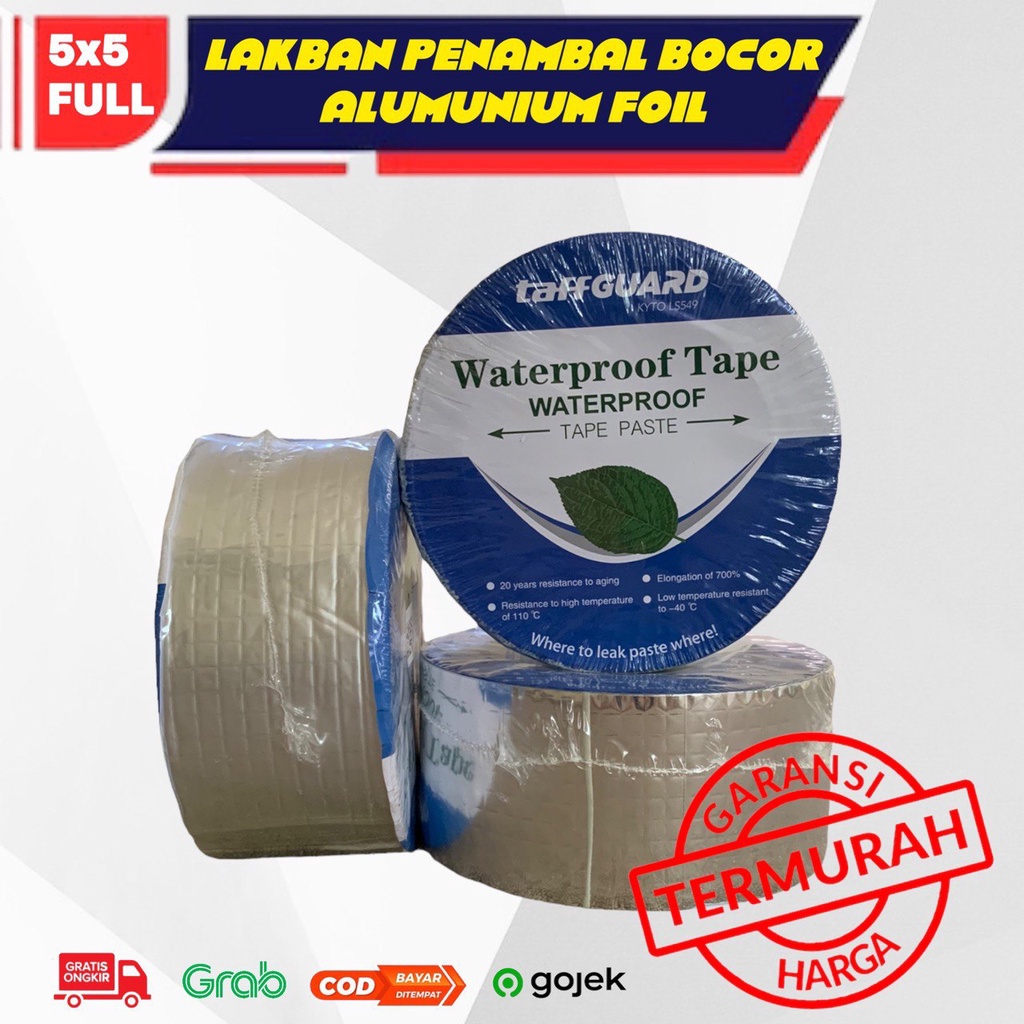 Lakban Tambal Bocor Talang Air Anti Air - Lakban Tambal Asbes - Penambal Talang Air Bocor - Lakban A