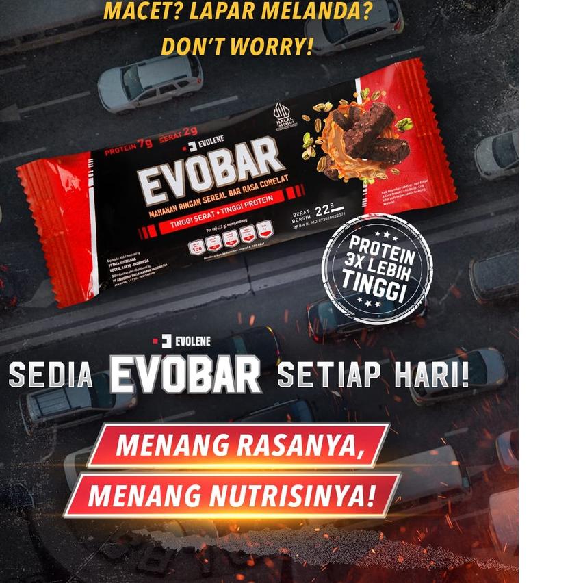 

Klik Beli Evolene - Evobar Coklat Tinggi Serat + Tinggi Protein Evo Bar Jakarta..