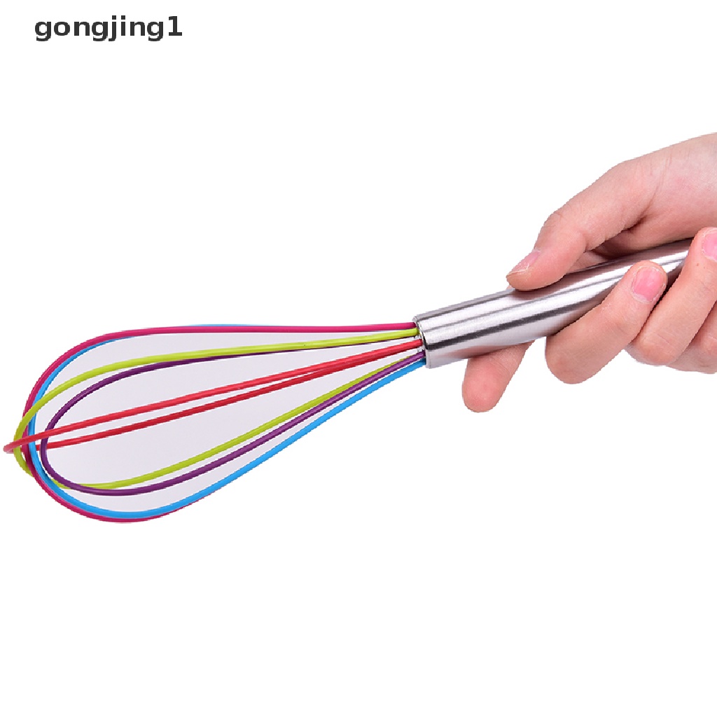 Ggg 1pcs Whisk Mixer Pengocok Telur Silikon Pengocok Telur Alat Dapur Hand Egg Mixer ID