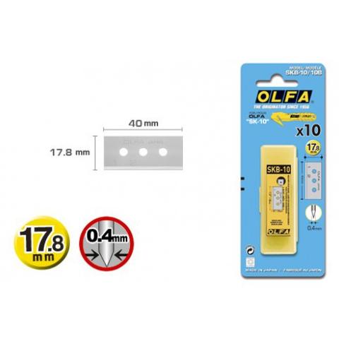 

OLFA REFILL ISI CUTTER SK-10 SPARE BLADE SKB-10/10B (10PCS PACK WITH BLISTER PACK) TERLARISS...,,,,,