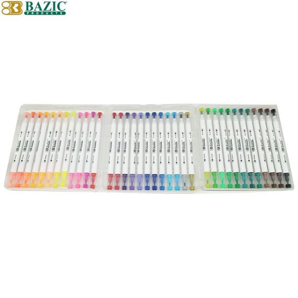 

Terlaris Bazic 36 Colors Dual Tip Brush Markers .,