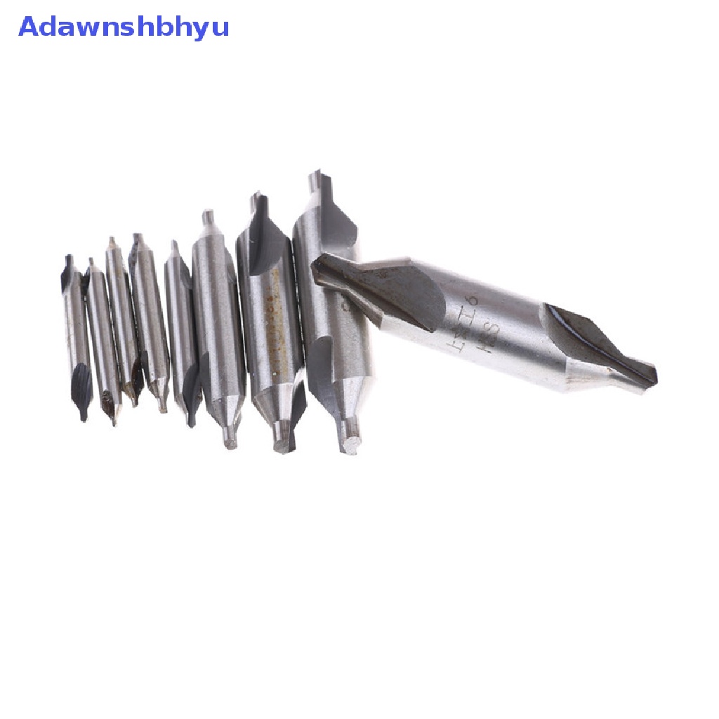 Adhyu 60derajat Center Drill Countersink Set Angle Bits HSS Bubut Mill Press ID