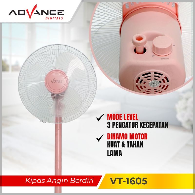 Stand Fan / Kipas Angin Berdiri Votre VT-1605 16&quot;