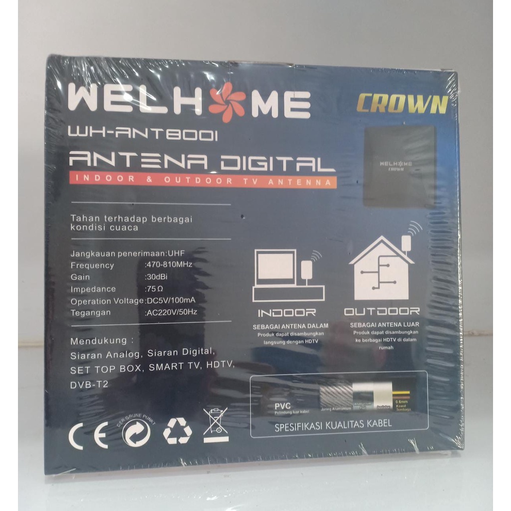 ANTENA DIGITAL WELHOME WH-ANT8001