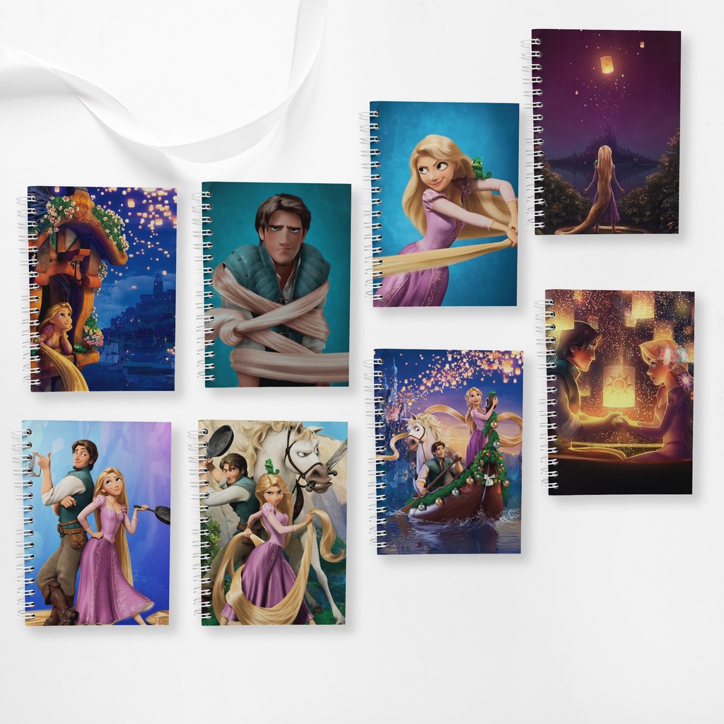

Note Book Spiral Large (10 cm X 14 cm) Edisi Disney Tangled / Notebook A6 Custom / Seminar Kit Surabaya