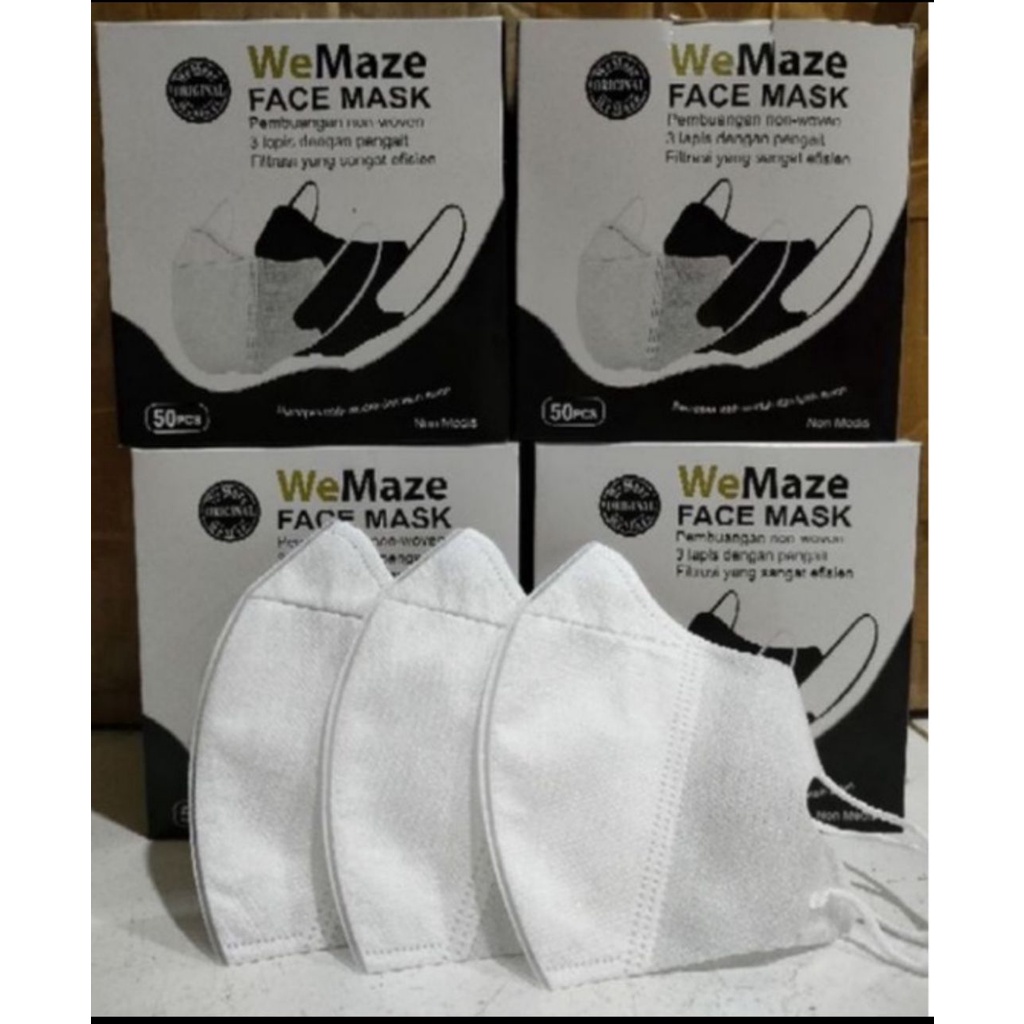 MASKER DUCKBIL WAMAZE / MASKER / MASKER MEDIS 50PC