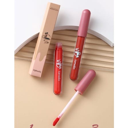 LAMEILA 1041 NUDE EDITION LIQUID LIPSTIK SILKY GLASS WATERPROOF &amp; LONG LASTING