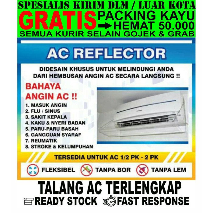 TALANG AC/AC REFLEKTOR/AC SHIELD (1/2PK-3/4PK 80CM) KHUSUS