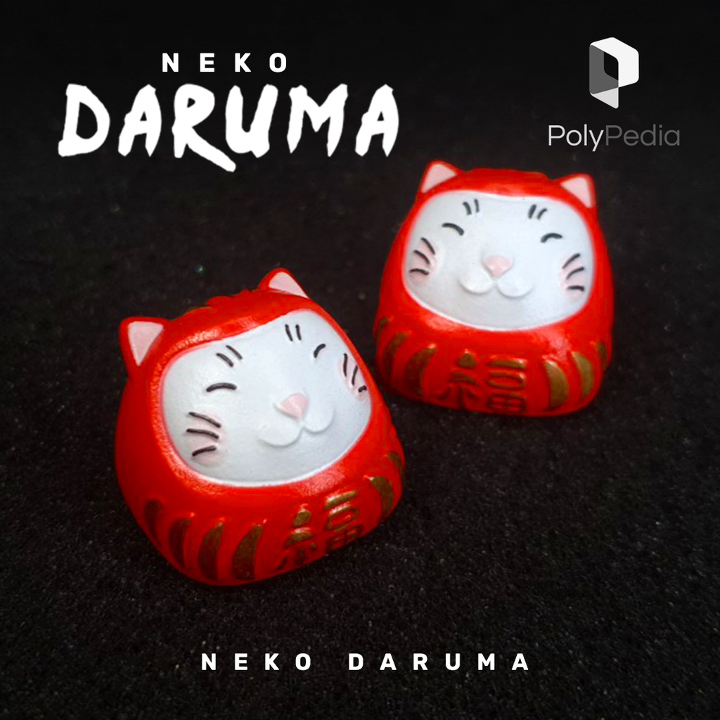 Neko Daruma (Daruma Kucing) Cat Artisan Keycap / Keycaps