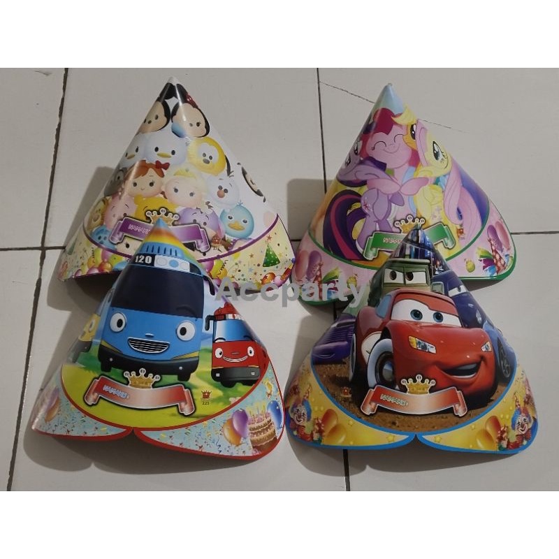 Topi Koboy Bagus / Topi Ulang Tahun / Topi Lingkar Karakter