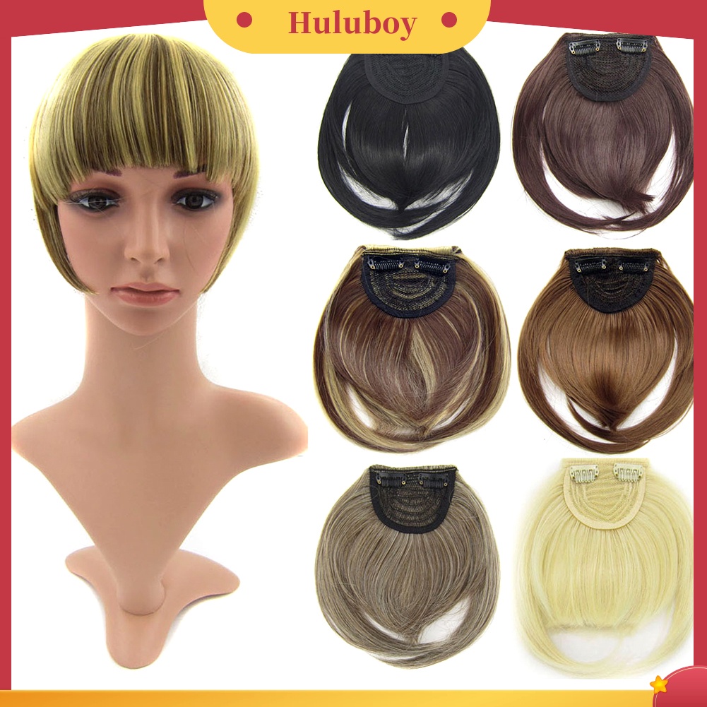 Wig Poni Rambut Ekstensi Model Lurus Bahan Sintetis Untuk Perempuan