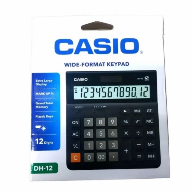 

CASIO KALKULATOR 12 DIGIT DH 12 WIDE