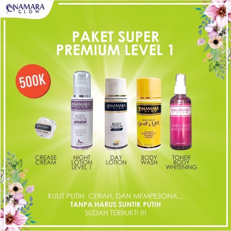 NAMARA GLOW PAKET SUPER PREMIUM LEVEL 1 (BPOM)