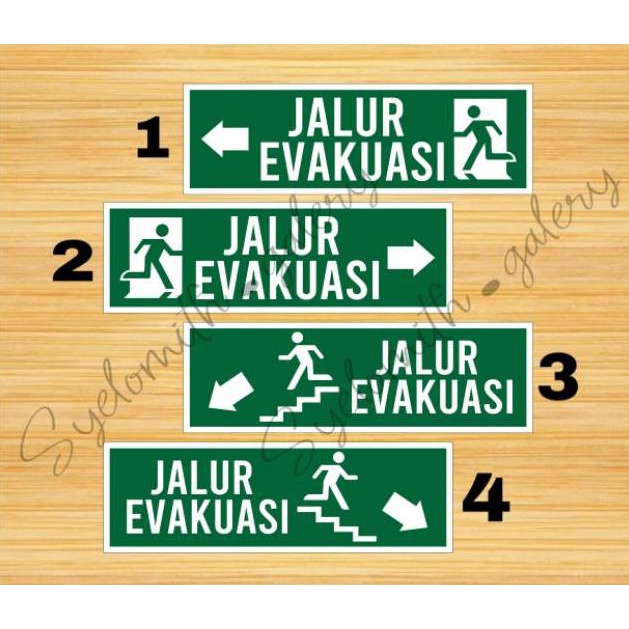 

[N(84 ✔) STIKER JALUR EVAKUASI WATERPROOF/ STIKER EMERGENCY EXIT trending