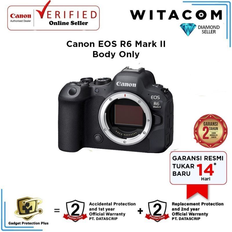 Canon EOS R6 Mark II / EOS R6 Mark 2 / EOS R6 II Body Only - Garansi Resmi