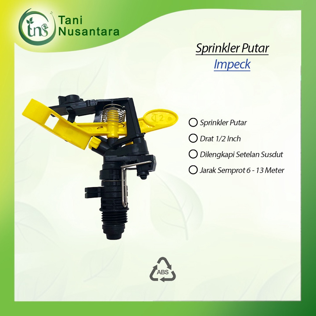 Sprinkler Putar Impeck Penyemprot Tanaman Drat 1/2 dim