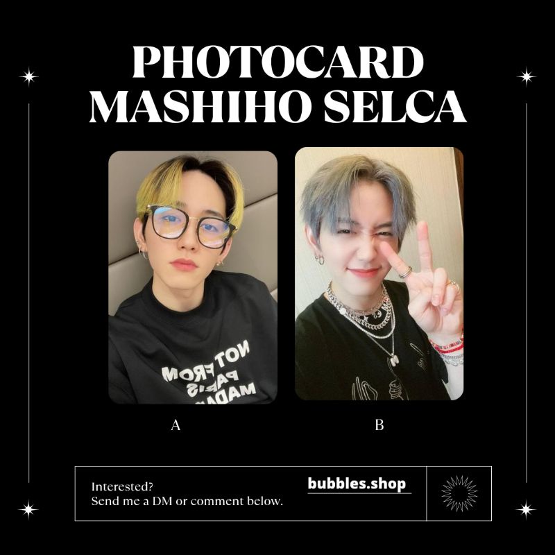 PHOTOCARD UNOFFICIAL MASHIHO TREASURE SELCA