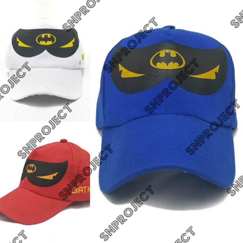 topi anak Bayi Imut lucu karakter batman marvel Laki Perempuan Usia 6 Bulan - 7 Tahun official